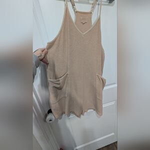 Thread & Supply Beige Knit Romper